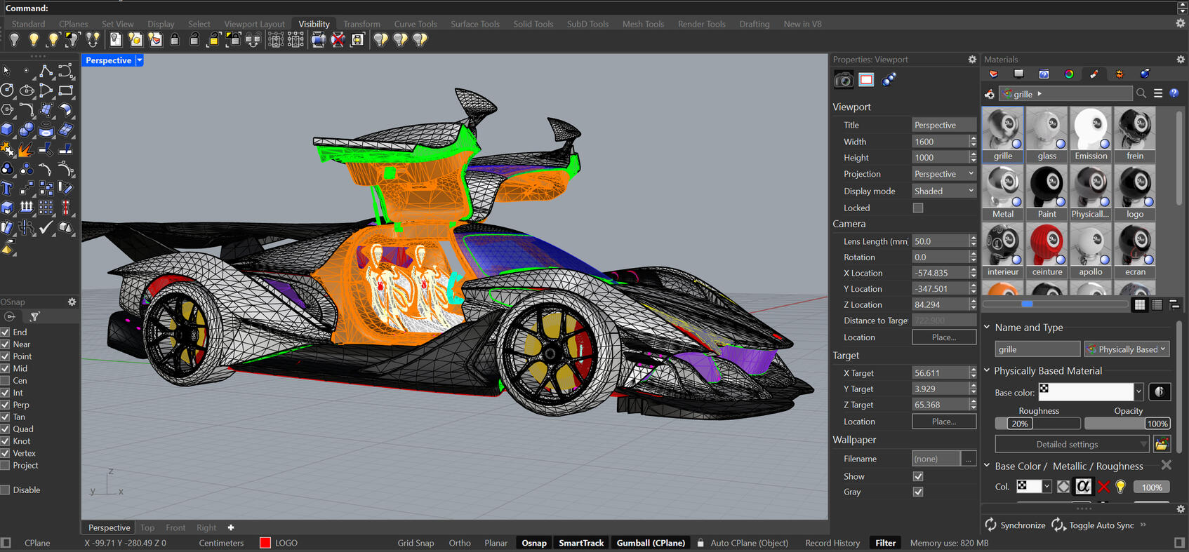Model rebuilt on Rhino 8